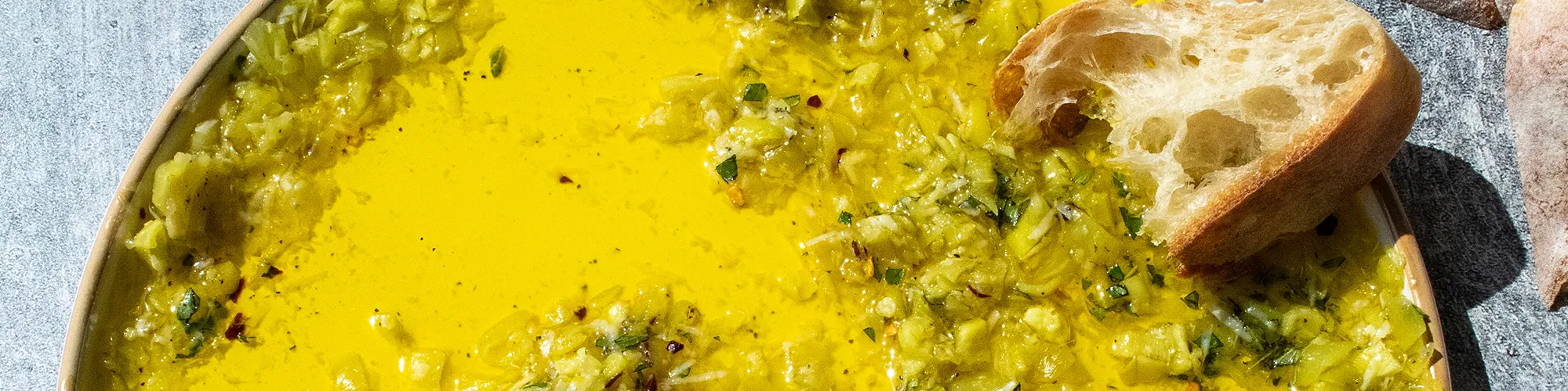 Pepperoncini Parmesan Dipping Oil