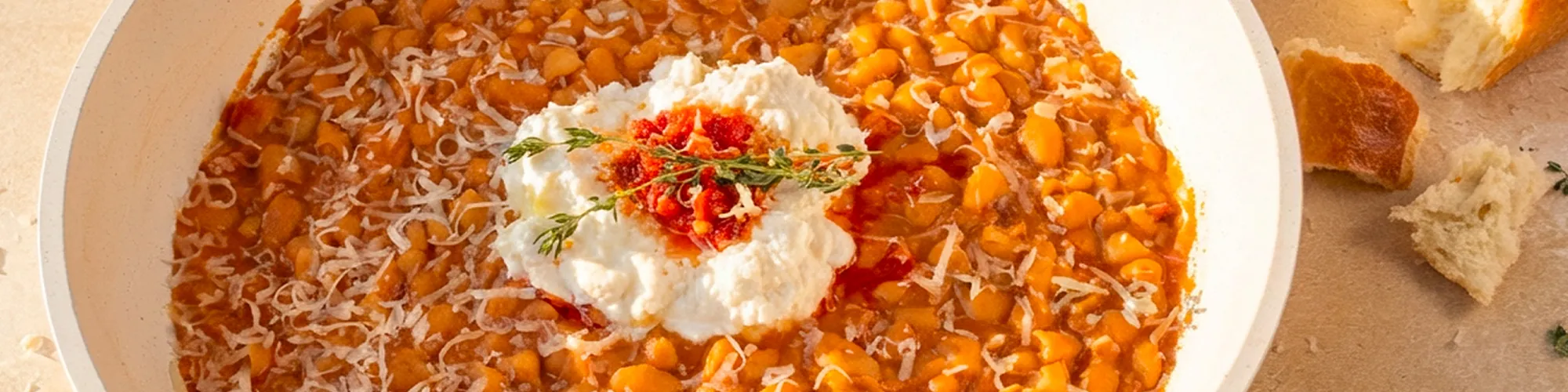 Garlic Tomato Bean Skillet