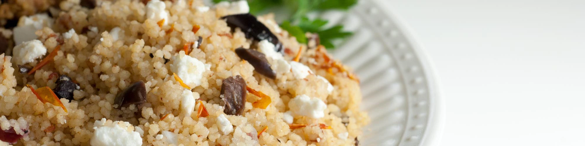Feta, Sun Dried Tomato & Gaeta Olive Cous Cous