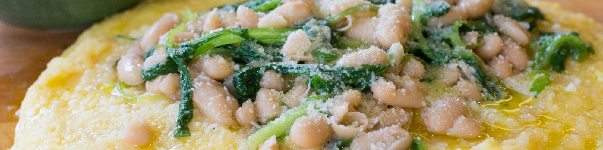 Polenta with Greens and Beans