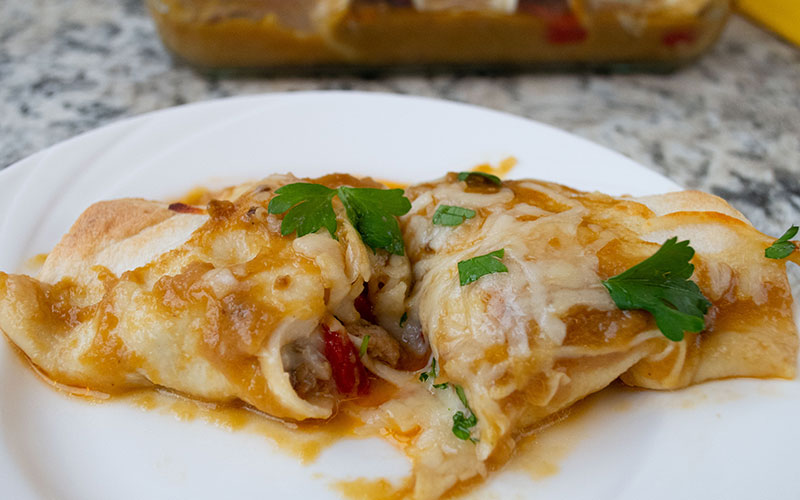 ITALIAN YELLOW ENCHILADAS