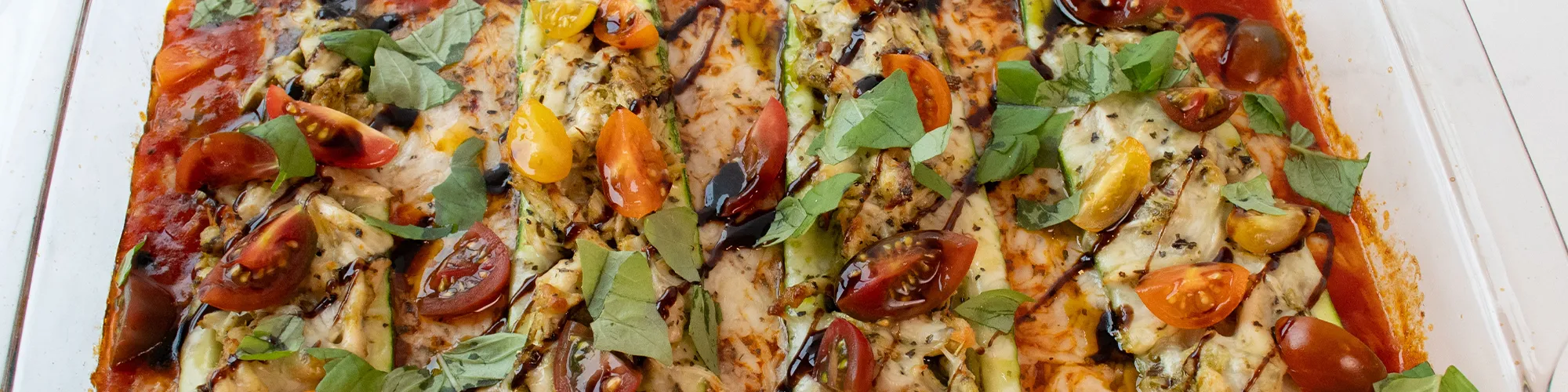 Chicken Stuffed Zucchini Boats