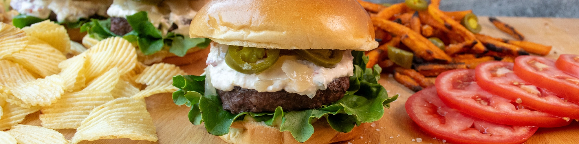 Creamy Pimiento Jalapeño Burger