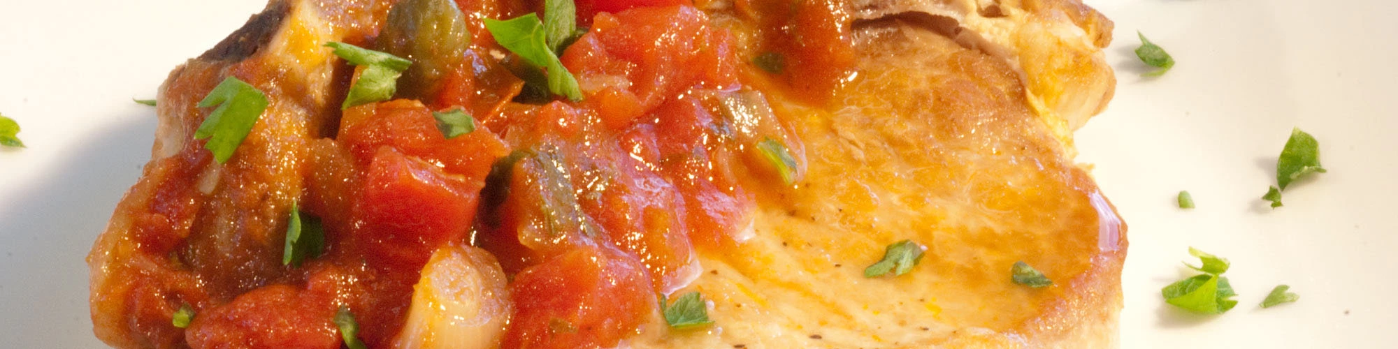 Pork Chops with Fennel & Caper Sauce