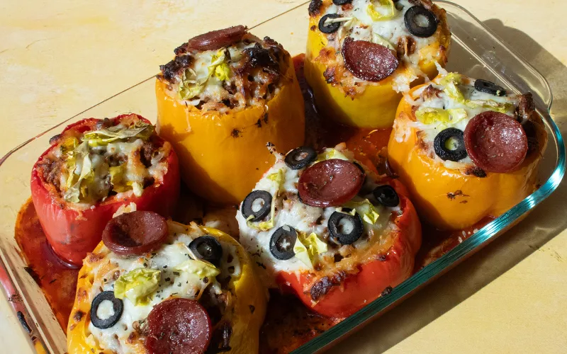 Stuffed Pepper Pizza