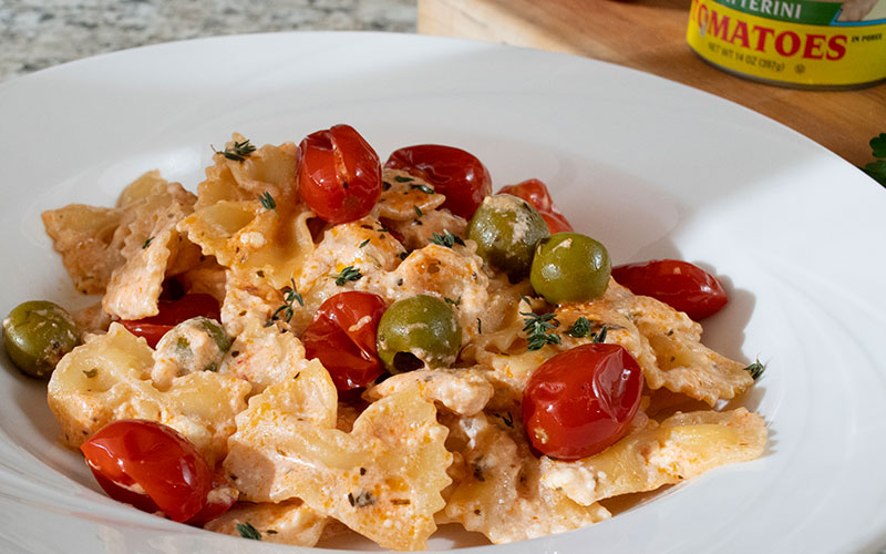 FETA PASTA WITH DATTERINI TOMATOES