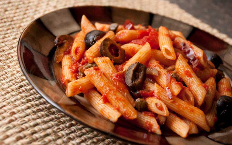 PENNE RIGATE WITH OLIVES & CAPERS