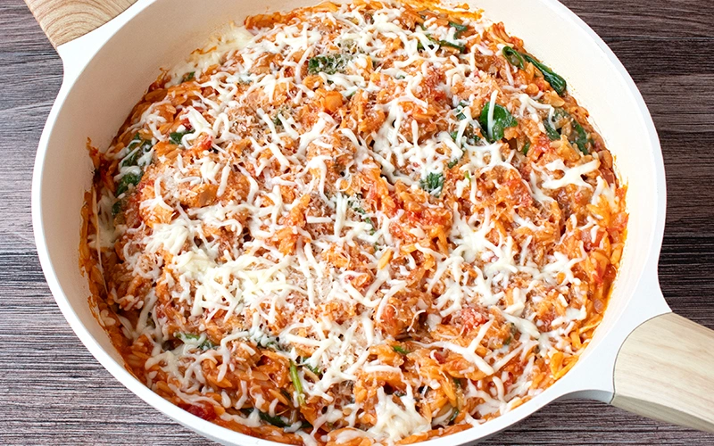 One-Pot Italian Sausage Orzo