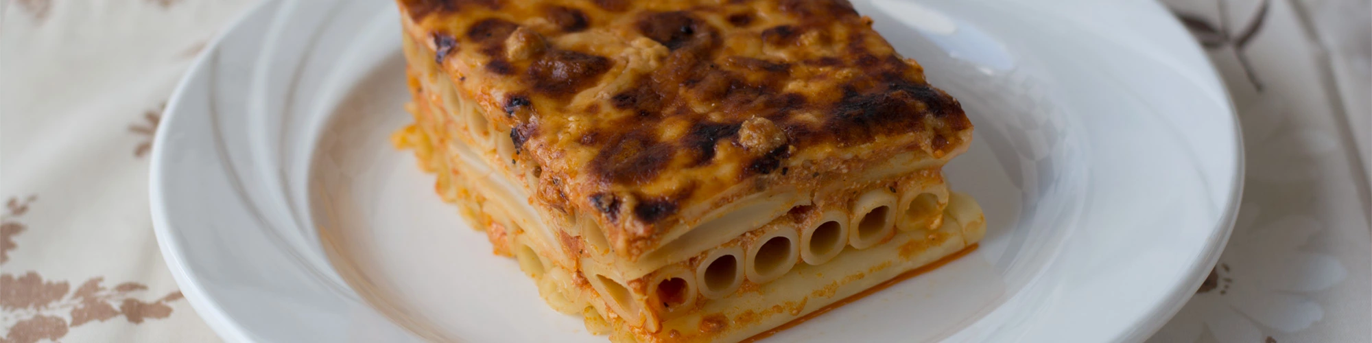 Baked Long Ziti with Vodka Sauce