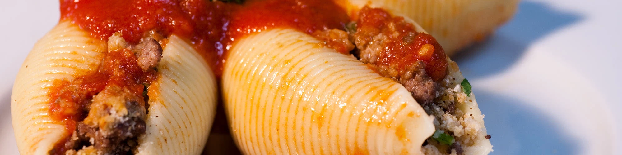 Jumbo Shells with Meat Filling