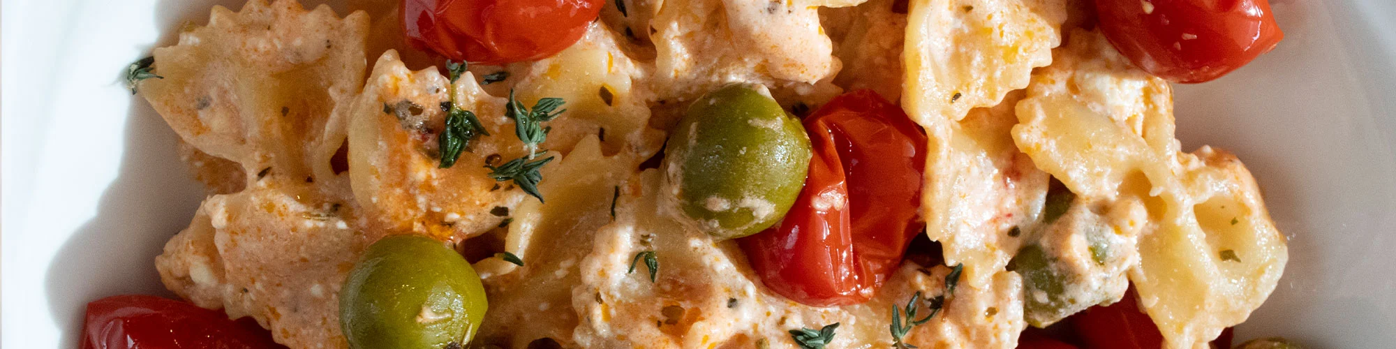 Feta Pasta with Datterini Tomatoes