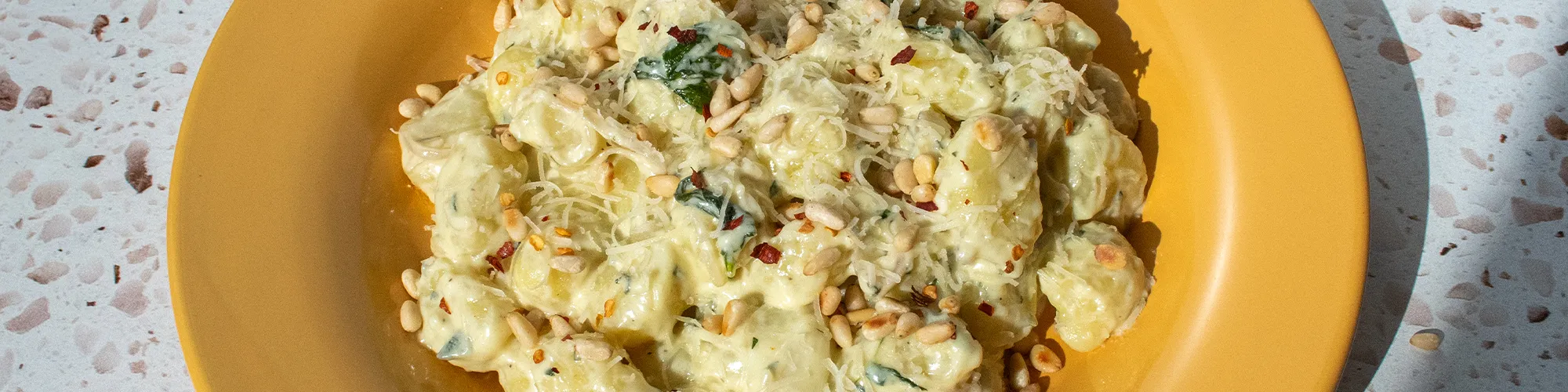 Gnocchi with Gorgonzola and Spinach