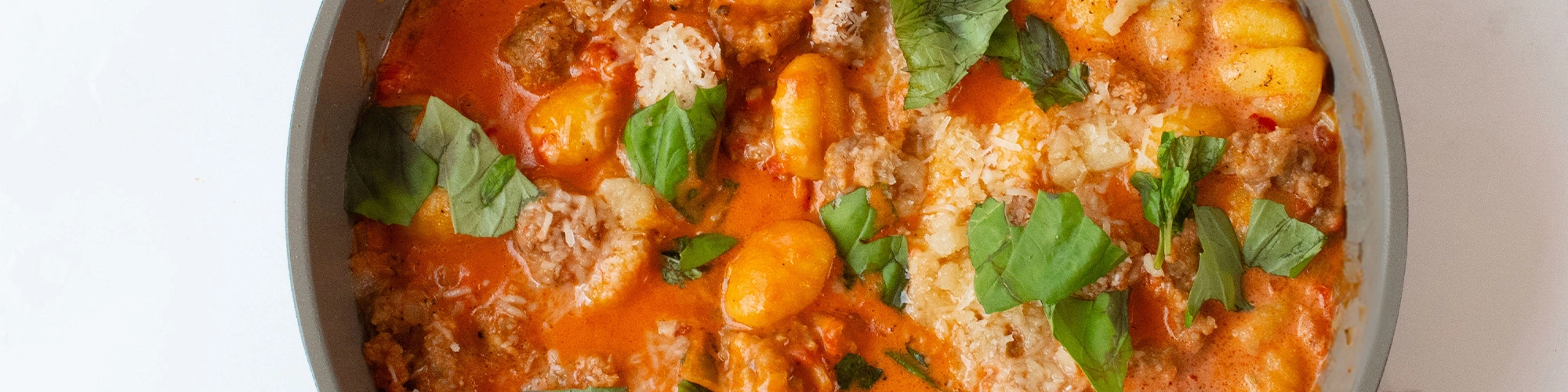 One Pan Sausage Gnocchi