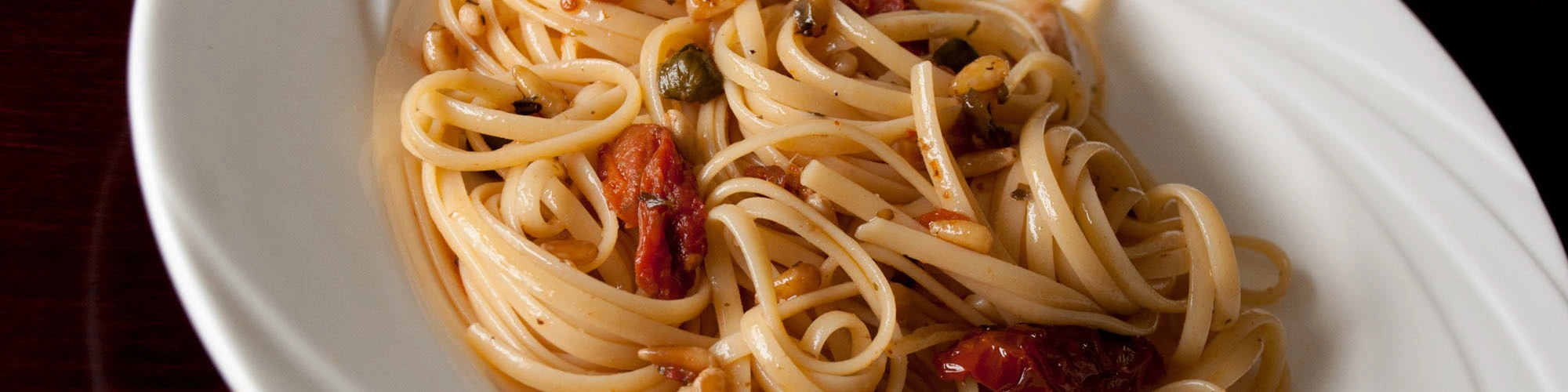 Pasta with Pignoli Nuts & Sun Dried Tomatoes