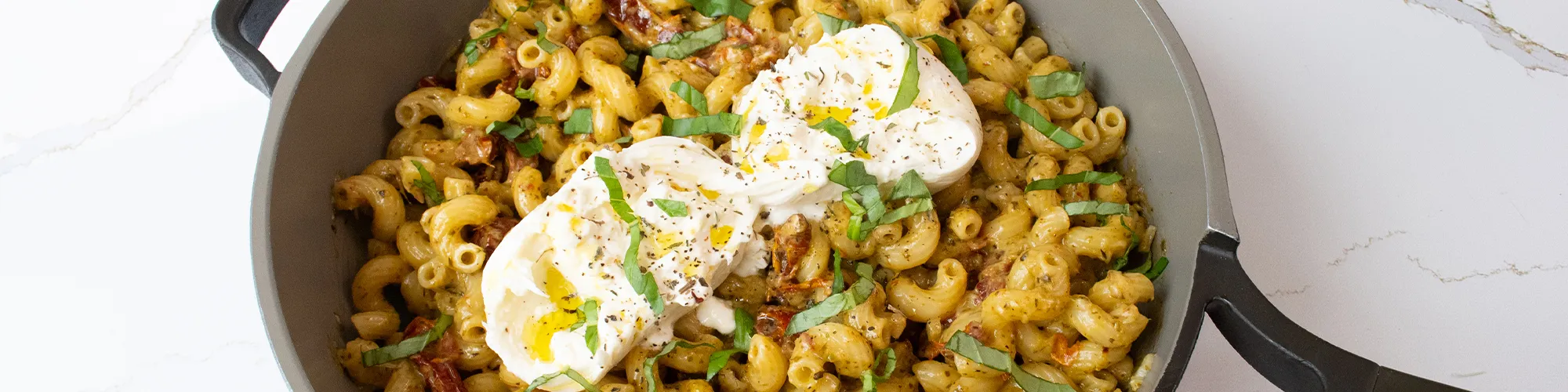 Creamy Pesto Cavatappi