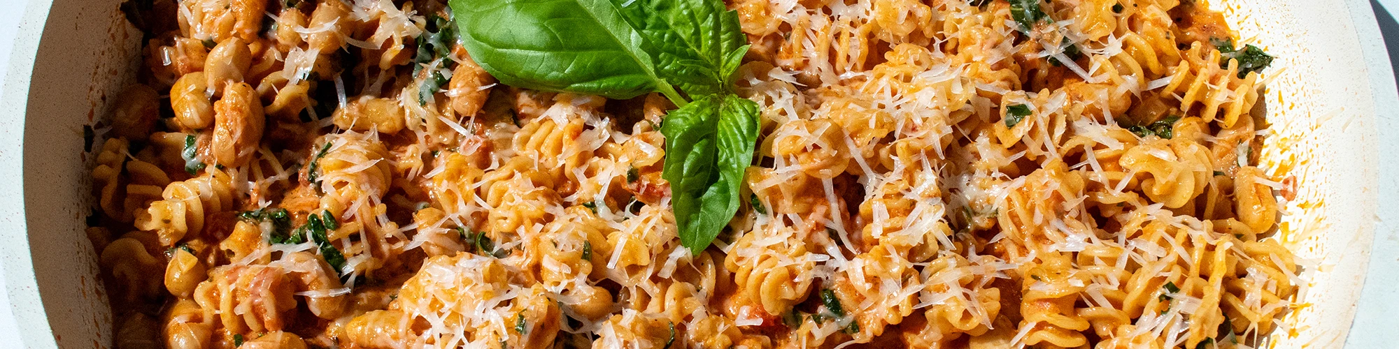 Tomato Basil Radiatori with Kale & Cannellini Beans