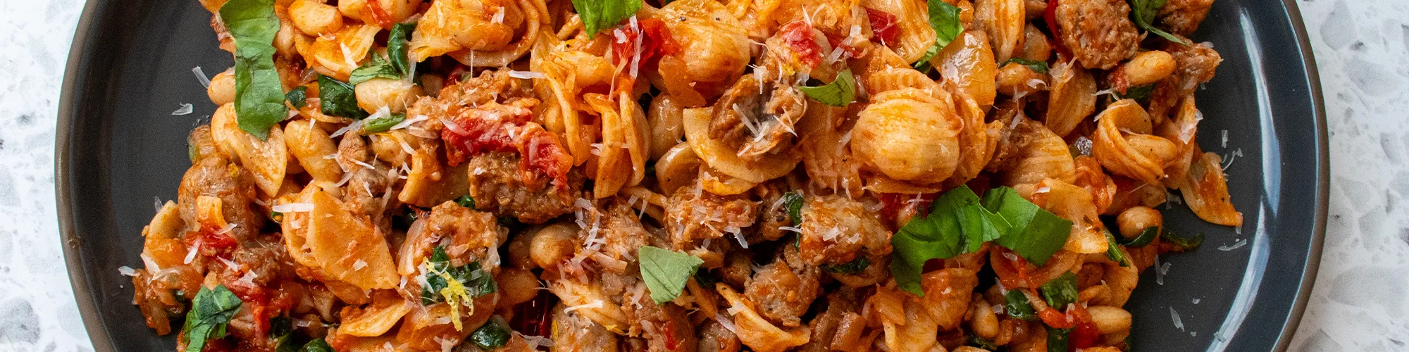 Sausage & Cherry Tomato Orecchiette
