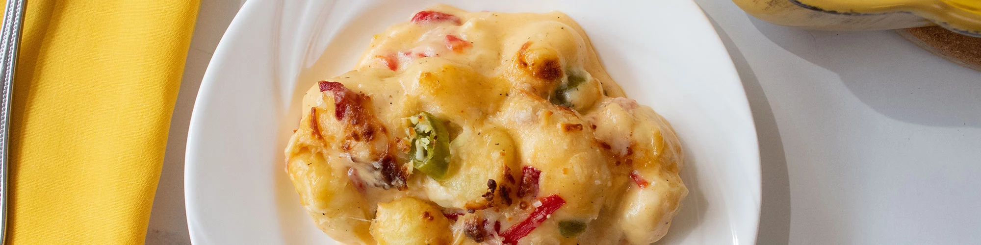 Spicy Gnocchi Cheese Bake
