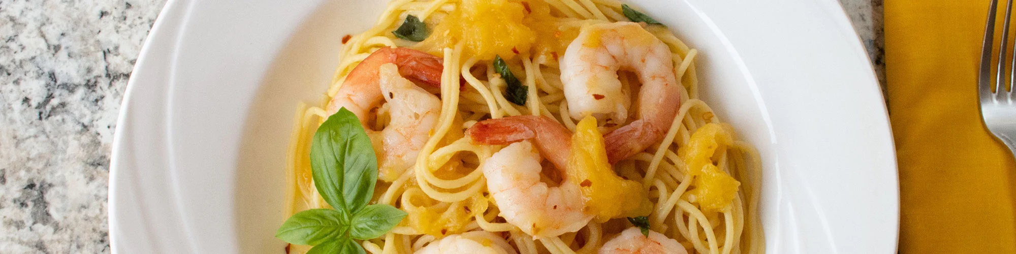 Lidia's Sunny Shrimp Basil Marinara Sauce
