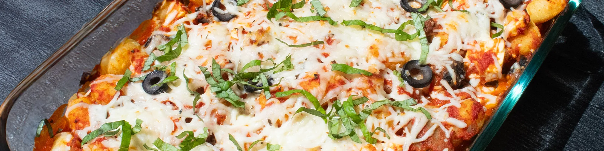 Veggie Pizza Gnocchi Bake