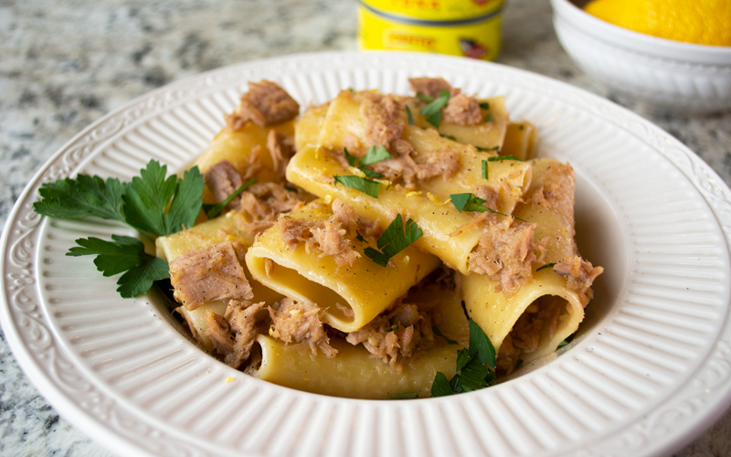 Tuna Over Paccheri