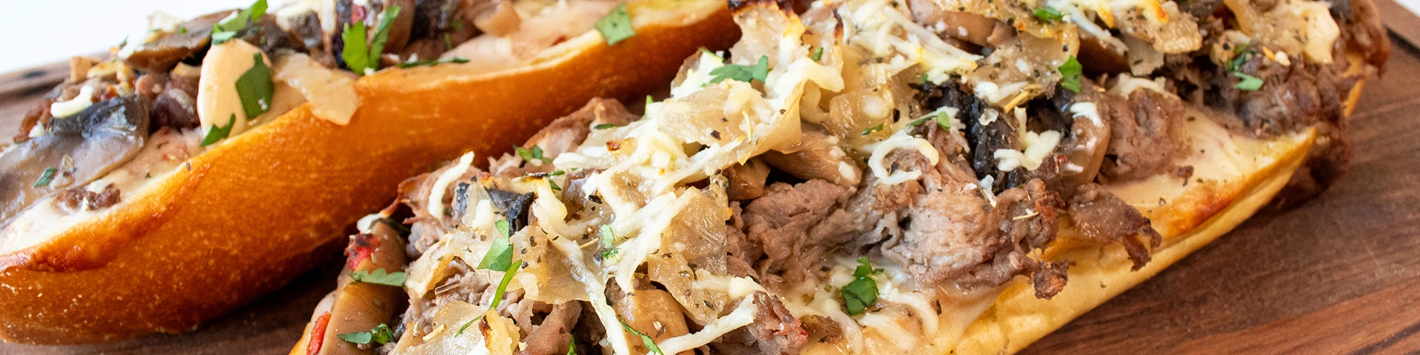 Cheesesteak Pizza Bread