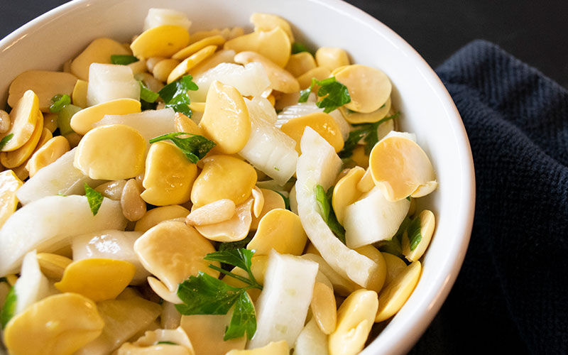 LUPINI BEAN, FENNEL, AND PINE NUT SALAD