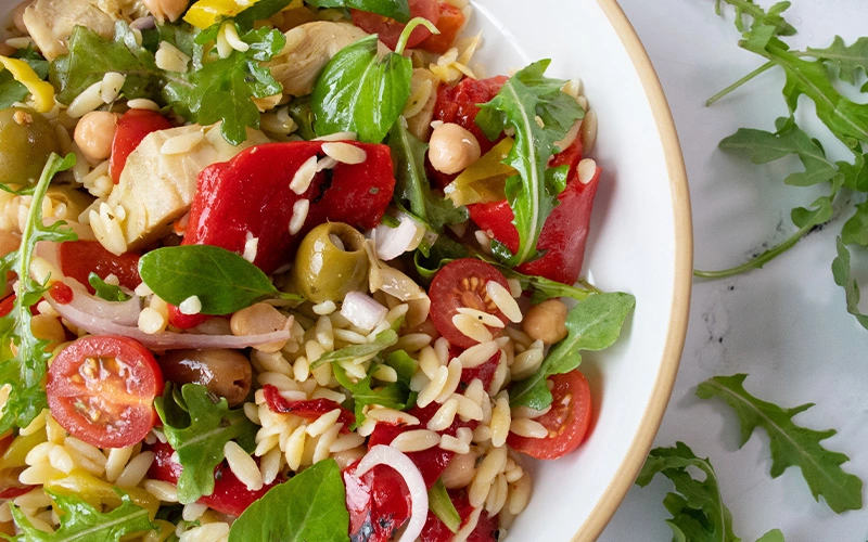 MEDITERRANEAN ORZO SALAD