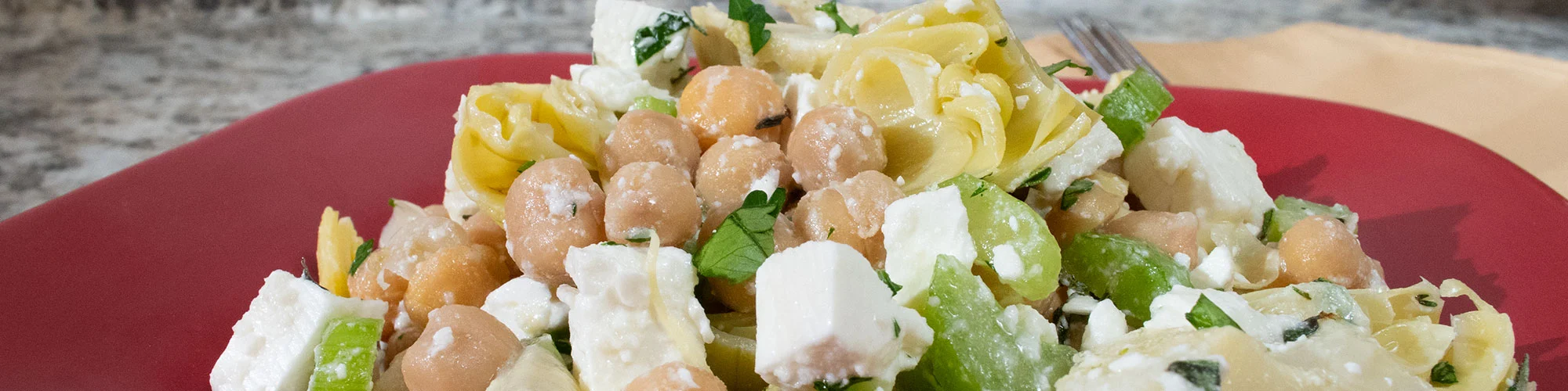 Chick Pea Salad with Feta