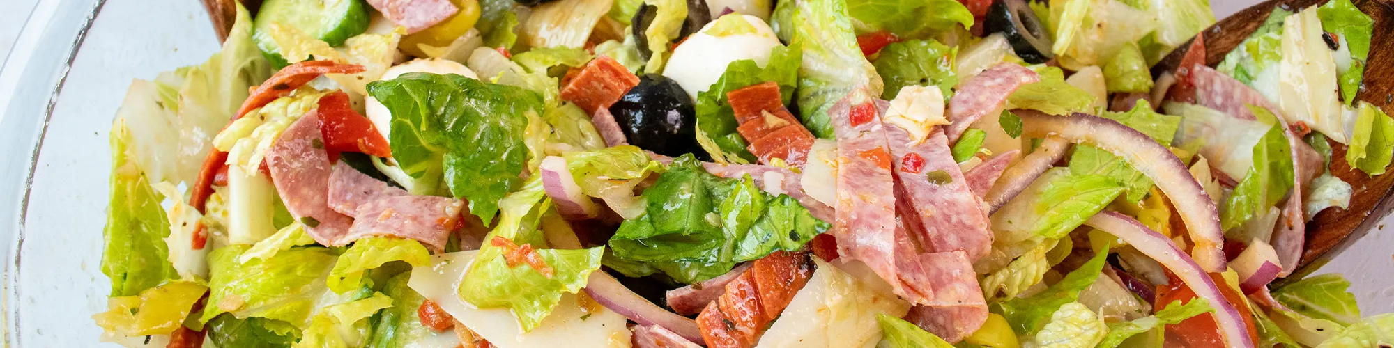 Italian Chopped Salad with Hoagie Spread Dressing
