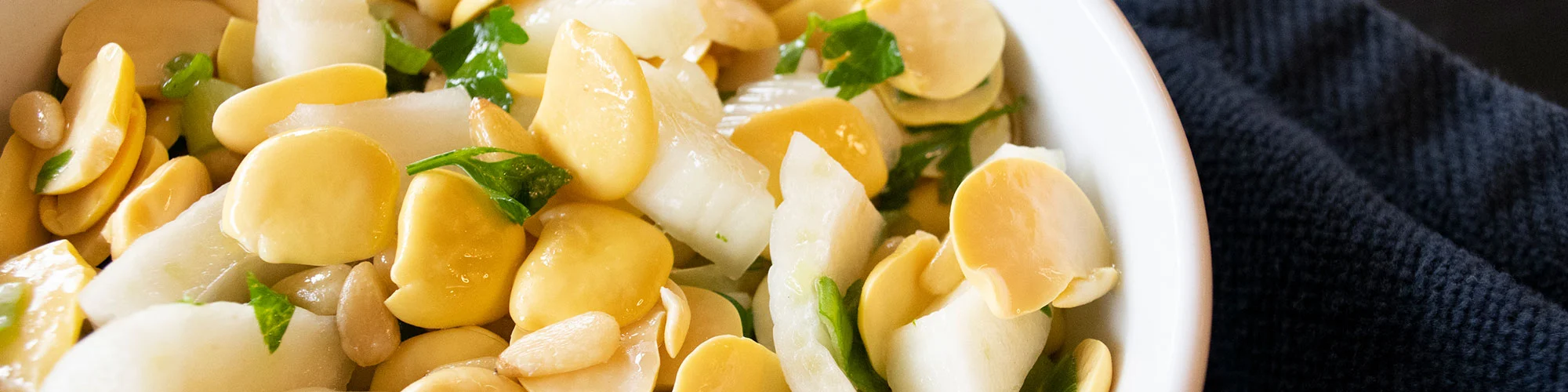 Lupini Bean, Fennel, and Pine Nut Salad