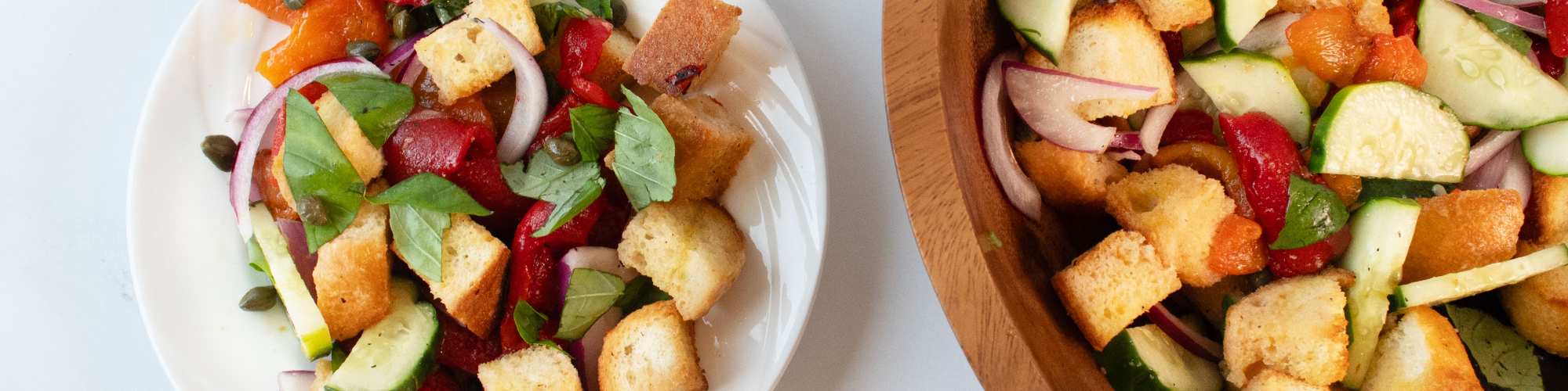 Roasted Red Pepper Panzanella