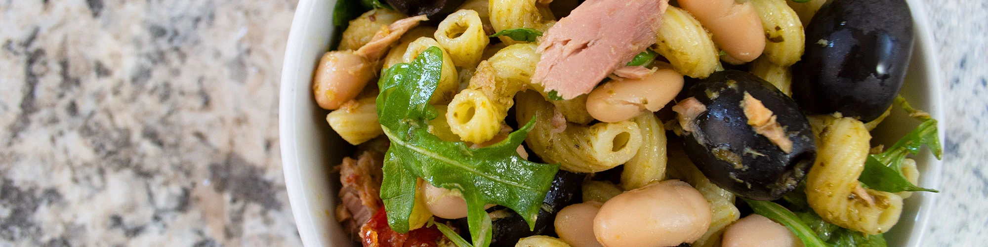Tuna Pesto Pasta Salad