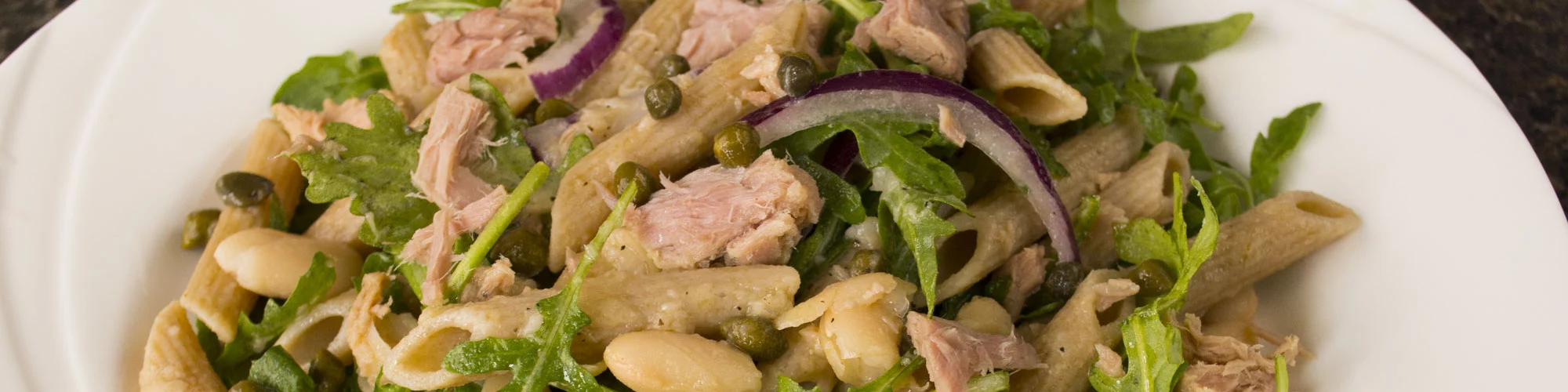 Whole Grain Penne with Tuna Salad