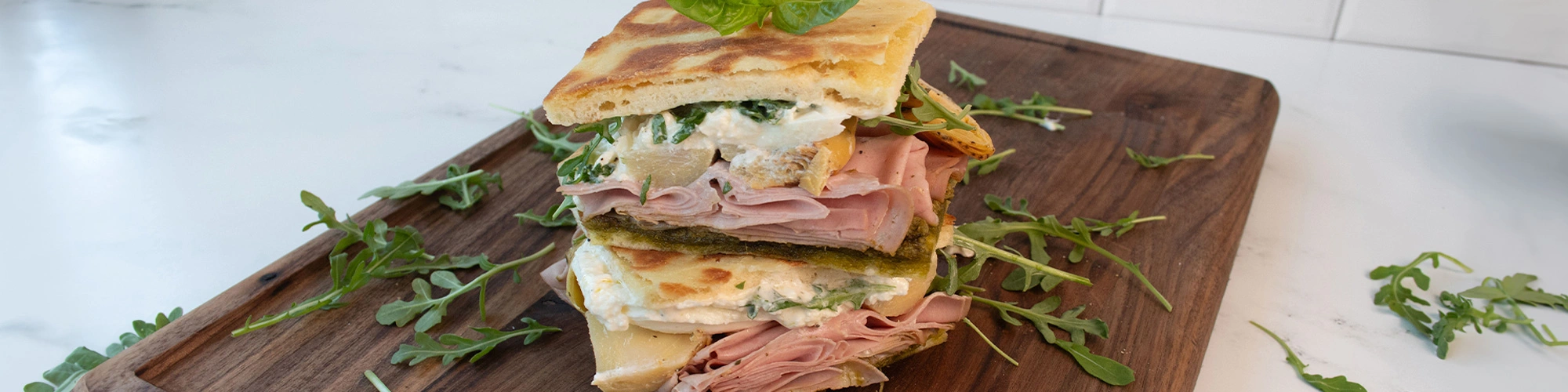 Mortadella Artichoke Sandwich