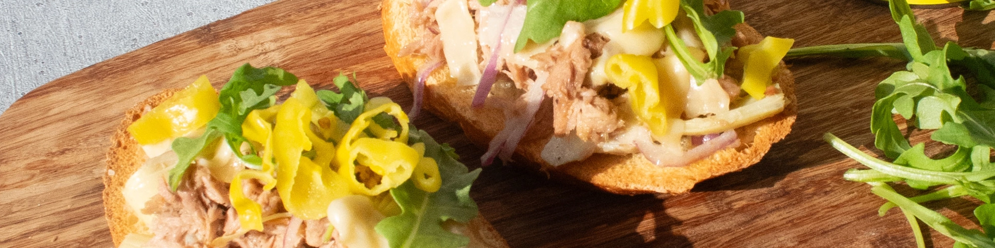 Open Face Tuna Melt