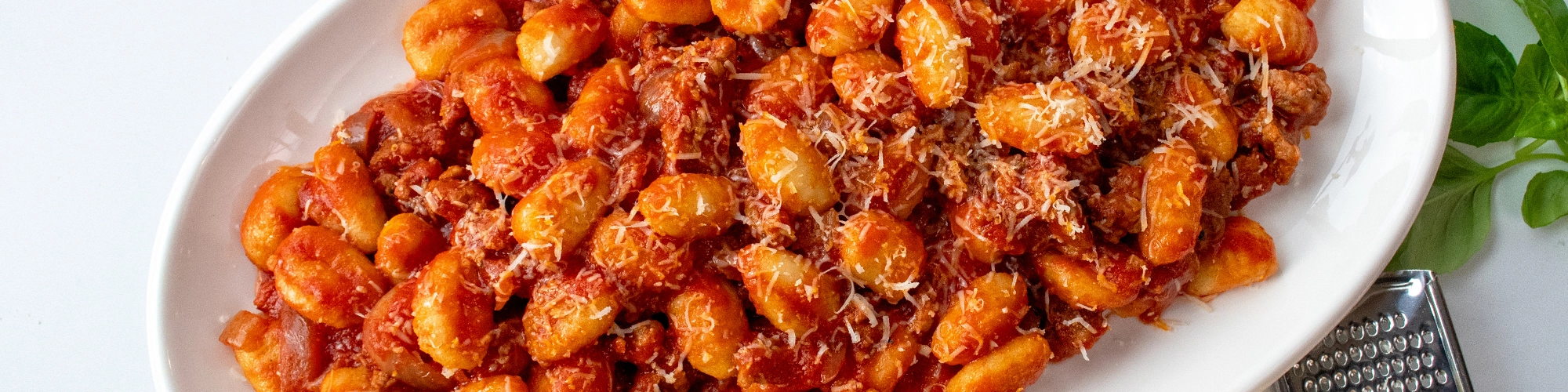 Tuscan Sausage Ragu over Gnocchi