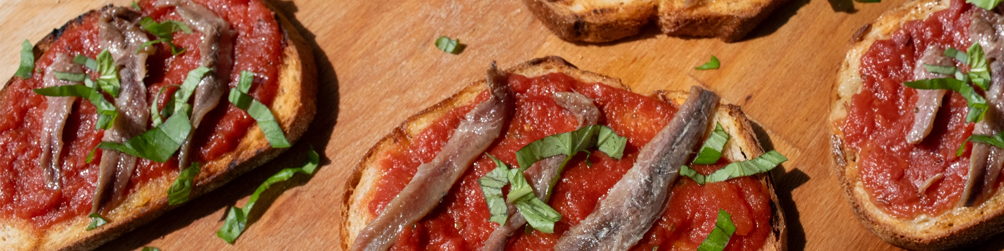 Pan con Tomate y Anchoa