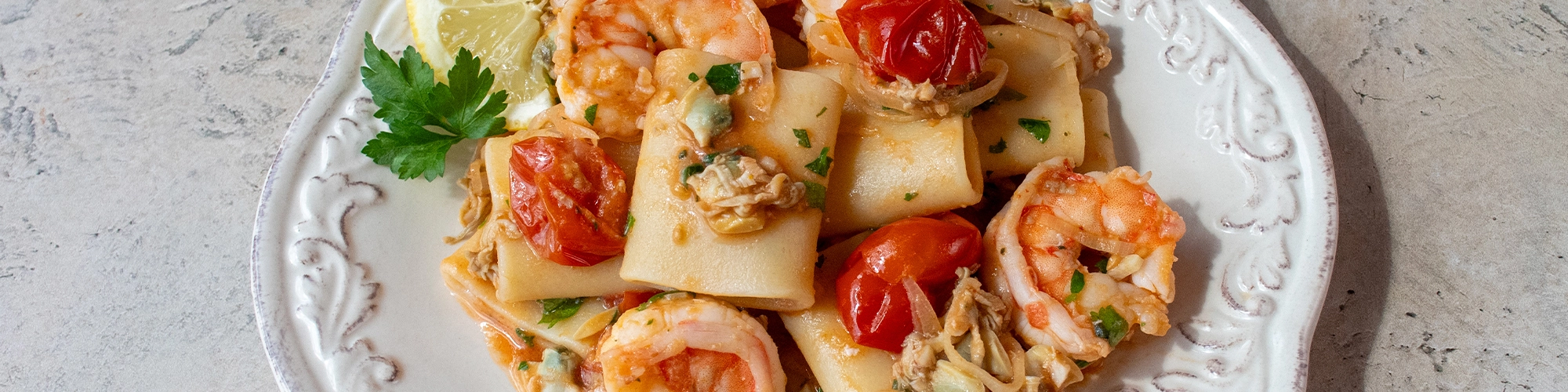 Seafood Paccheri