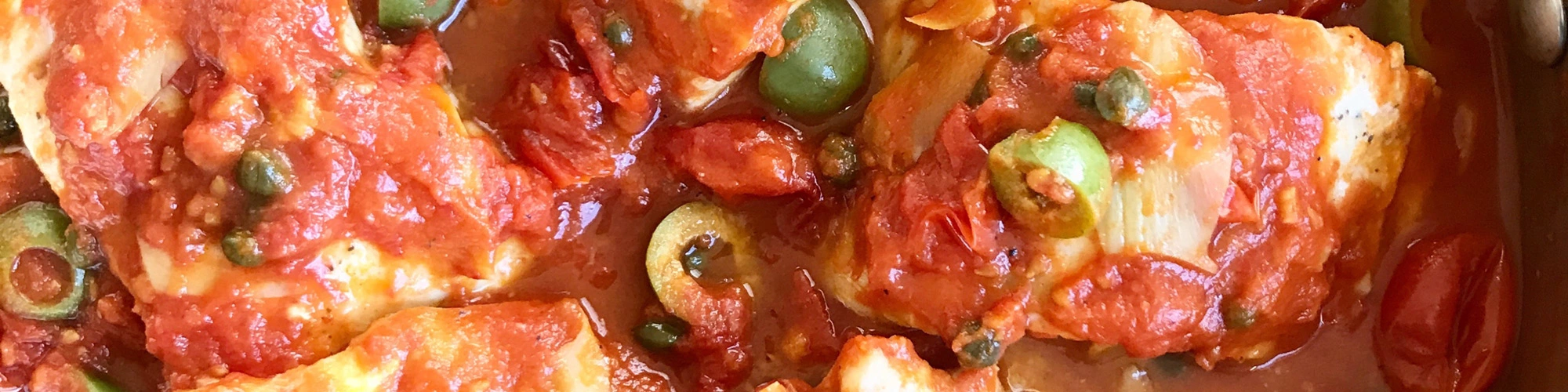 Striped Bass in White Wine Tomato Sauce