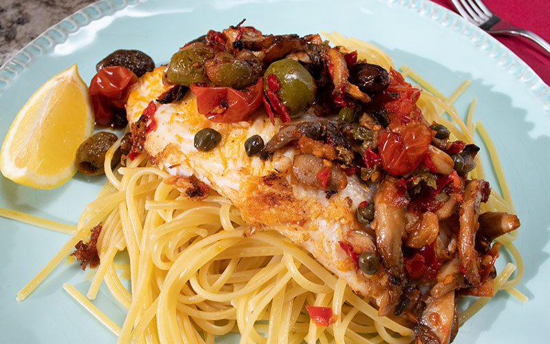 SPICY TILAPIA SCALOPPINE