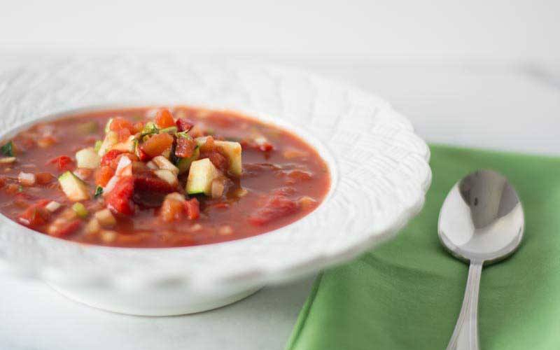 CHILLED SPRING VEGETABLE SOUP