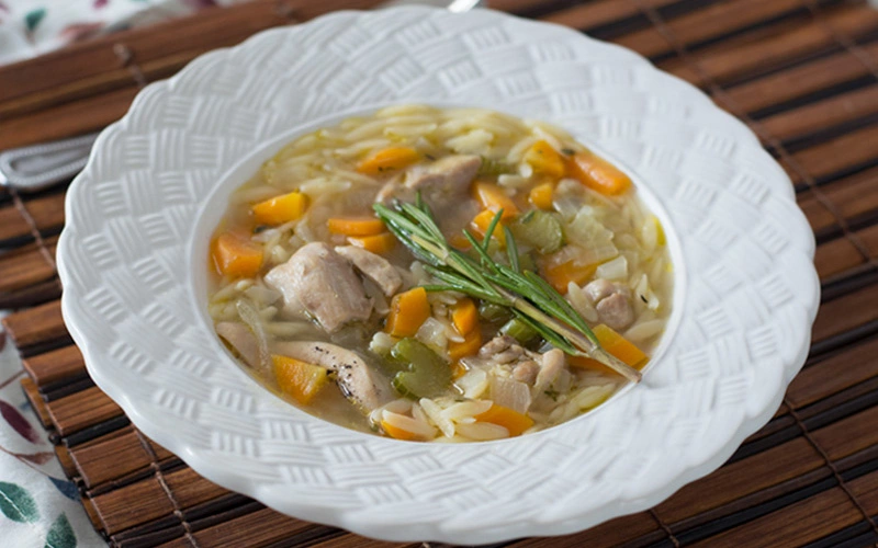 LEMON CHICKEN ORZO SOUP