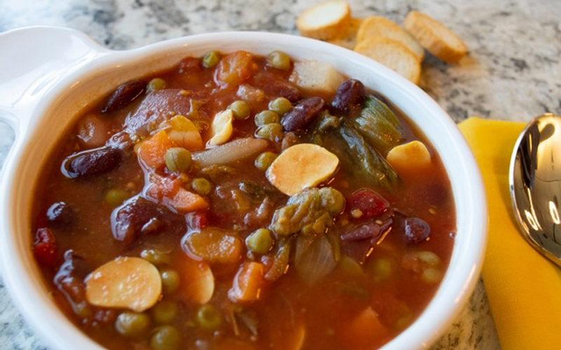 MINESTRONE WITH LUPINI BEAN SOUP