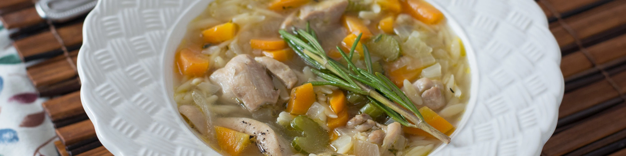 Lemon Chicken Orzo Soup