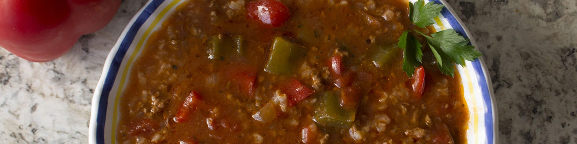 Slow Cooker Stuffed Pepper Soup