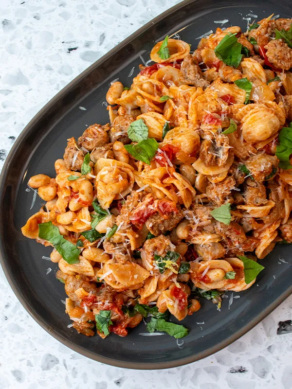 Sausage & Cherry Tomato Orecchiette