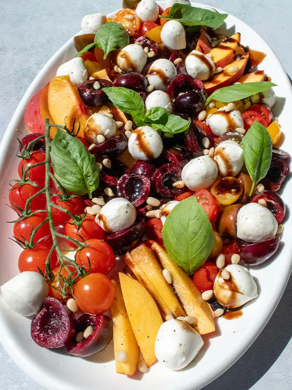 Stone Fruit Caprese