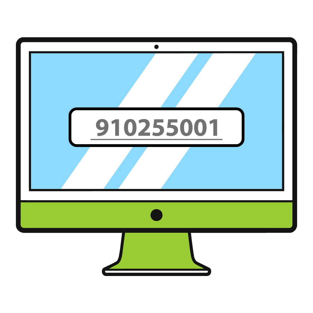 Computer with olive bottle code