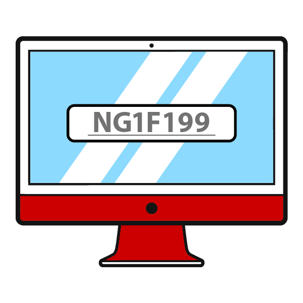 Screen with code on it